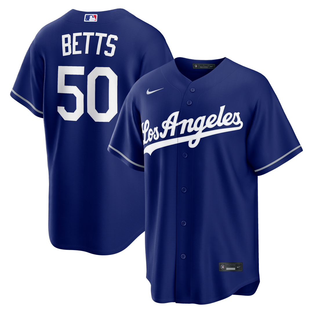 Los Angeles Dodgers Mookie Betts Nike Alternate Replica Jersey - Royal MLB Team Jersey Baseball Fan Apparel