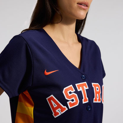 Houston Astros Jose Altuve Nike Women's Alternate Replica Player Jersey - Navy MLB Team Jersey Baseball Fan Apparel