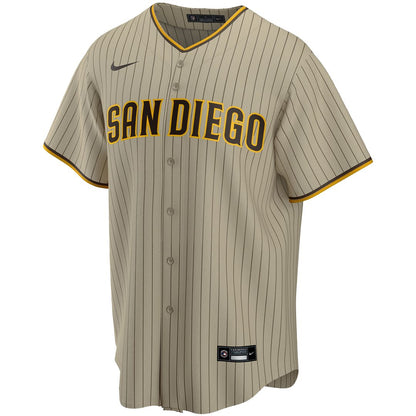 San Diego Padres Fernando Tatis Jr. Nike Alternate Replica Player Jersey - Tan MLB Team Jersey Baseball Fan Apparel
