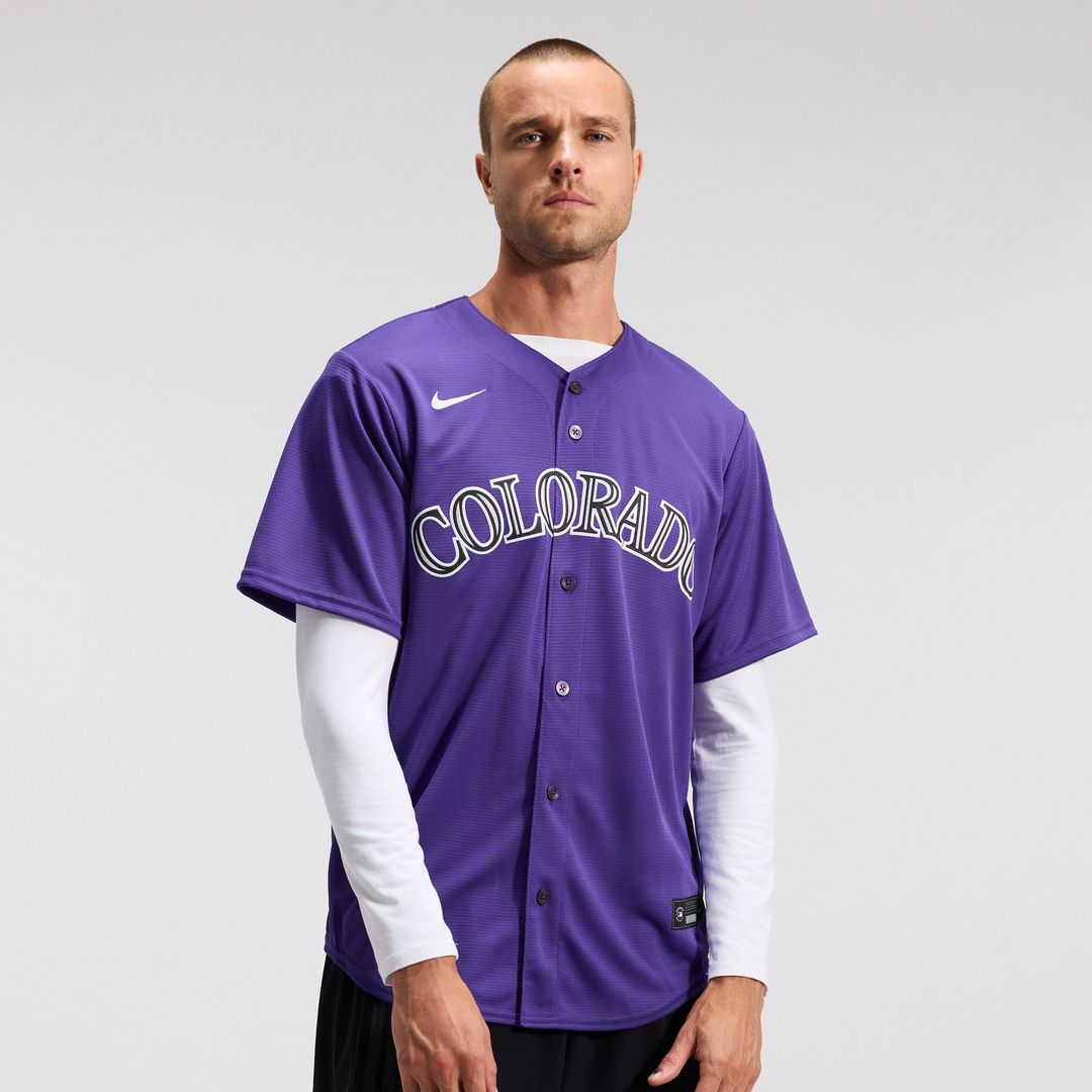 Colorado Rockies Nike Alternate Replica Team Jersey - Purple MLB Team Jersey Baseball Fan Apparel