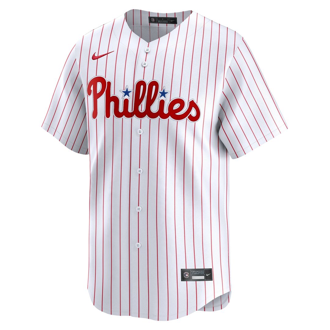 Philadelphia Phillies Zack Wheeler Nike Home Limited Player Jersey - White MLB Team Jersey Baseball Fan Apparel