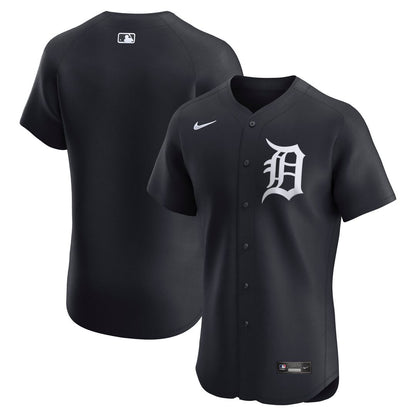 Detroit Tigers Nike Alternate 2 Elite Jersey - Navy MLB Team Jersey Baseball Fan Apparel
