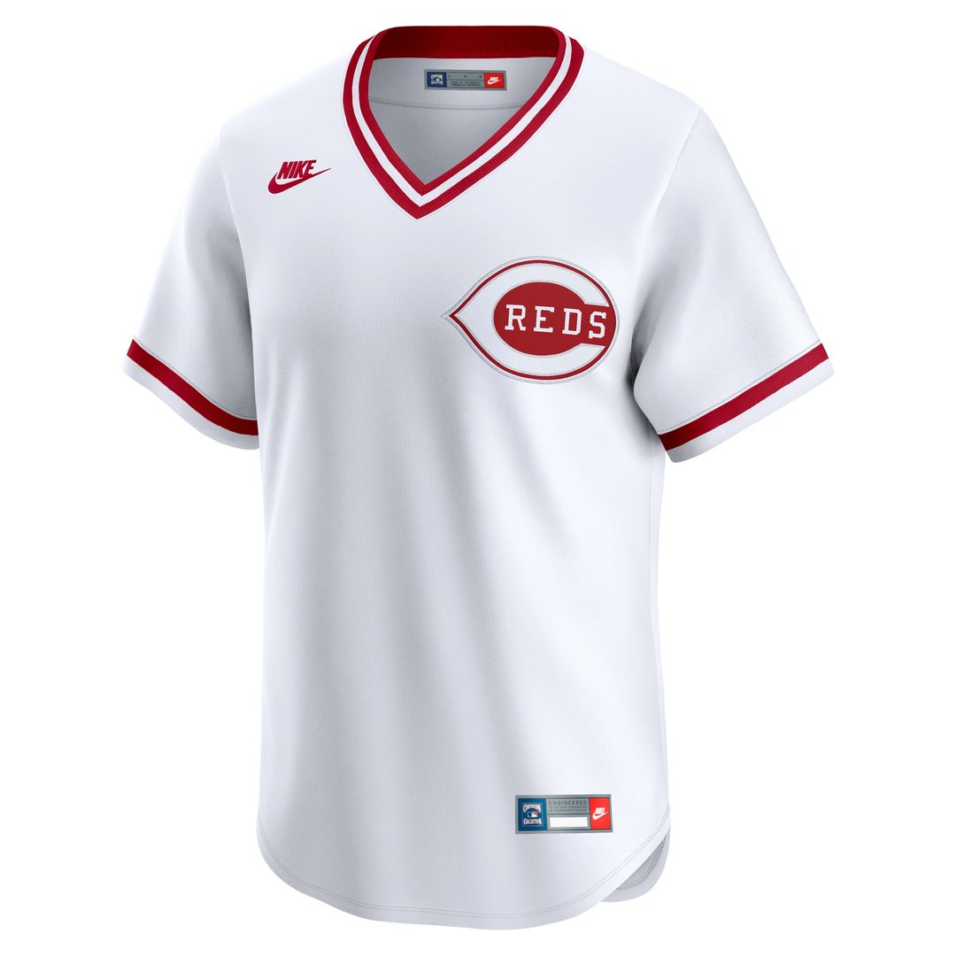 Cincinnati Reds Nike Cooperstown Limited Jersey - White MLB Team Jersey Baseball Fan Apparel