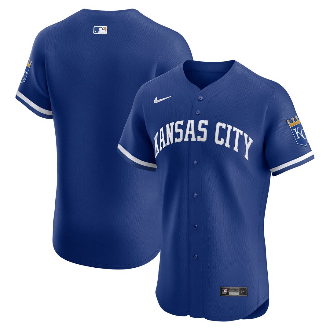 Kansas City Royals Nike Home Elite Jersey - White MLB Team Jersey Baseball Fan Apparel