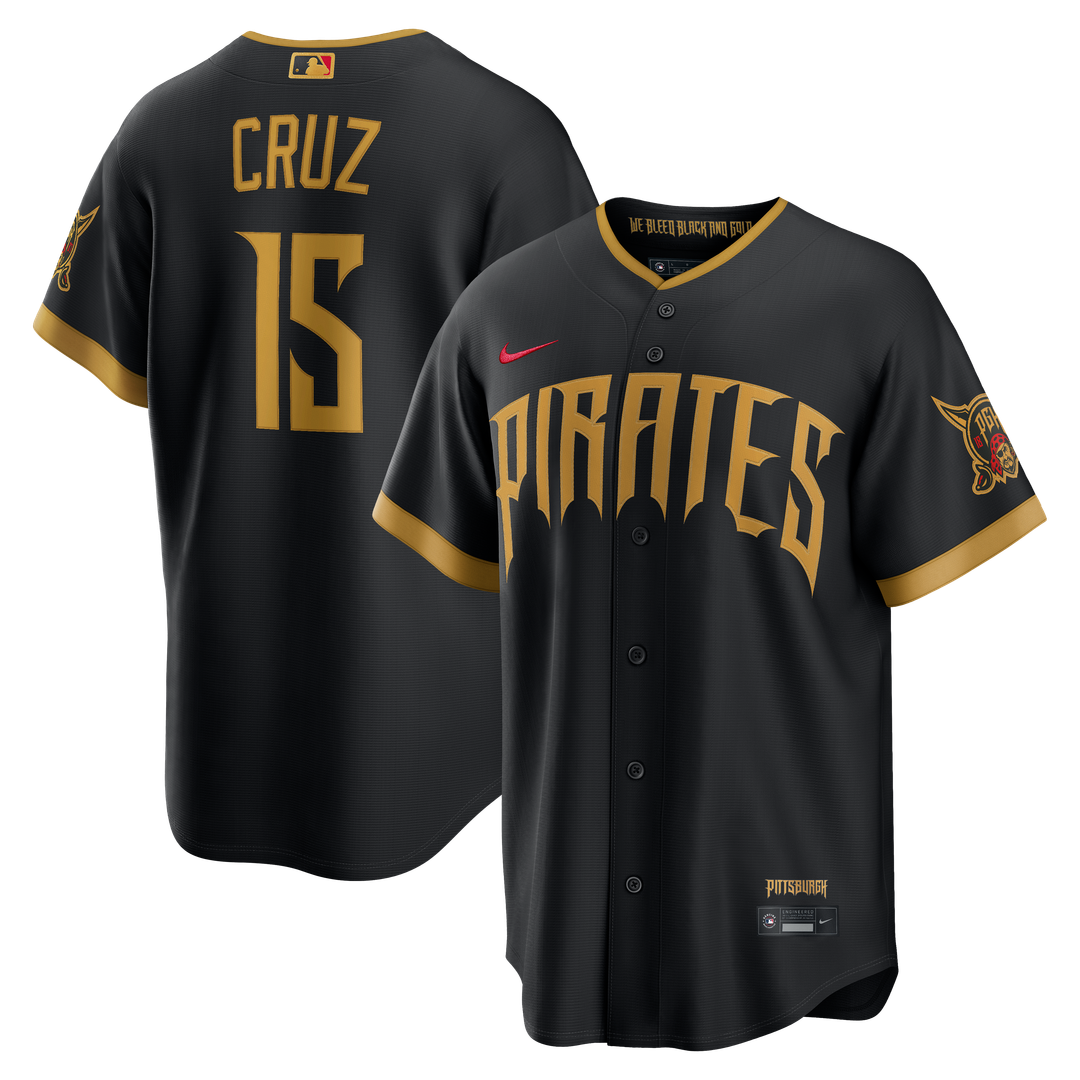 Pittsburgh Pirates Oneil Cruz Nike 2026 City Connect Stadium Jersey - Black MLB Team Jersey Baseball Fan Apparel