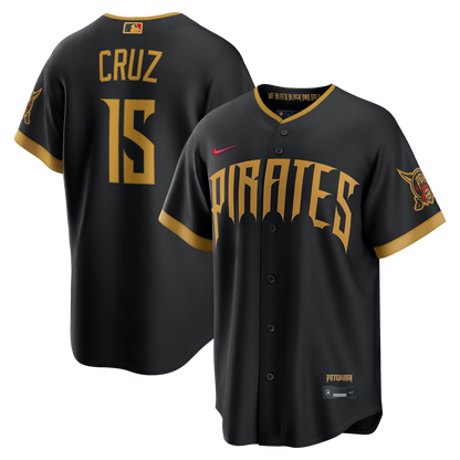 Pittsburgh Pirates Oneil Cruz Nike 2026 City Connect Stadium Jersey - Black MLB Team Jersey Baseball Fan Apparel