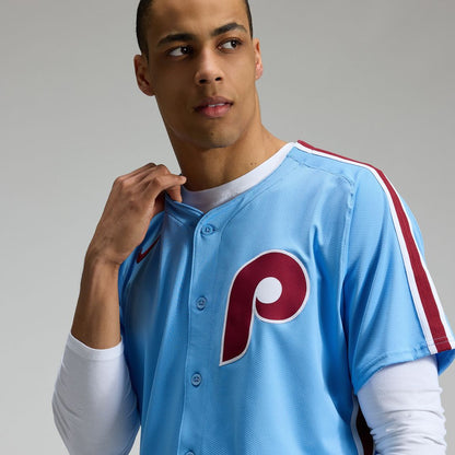 Philadelphia Phillies Nike Alternate Elite Jersey - Light Blue MLB Team Jersey Baseball Fan Apparel