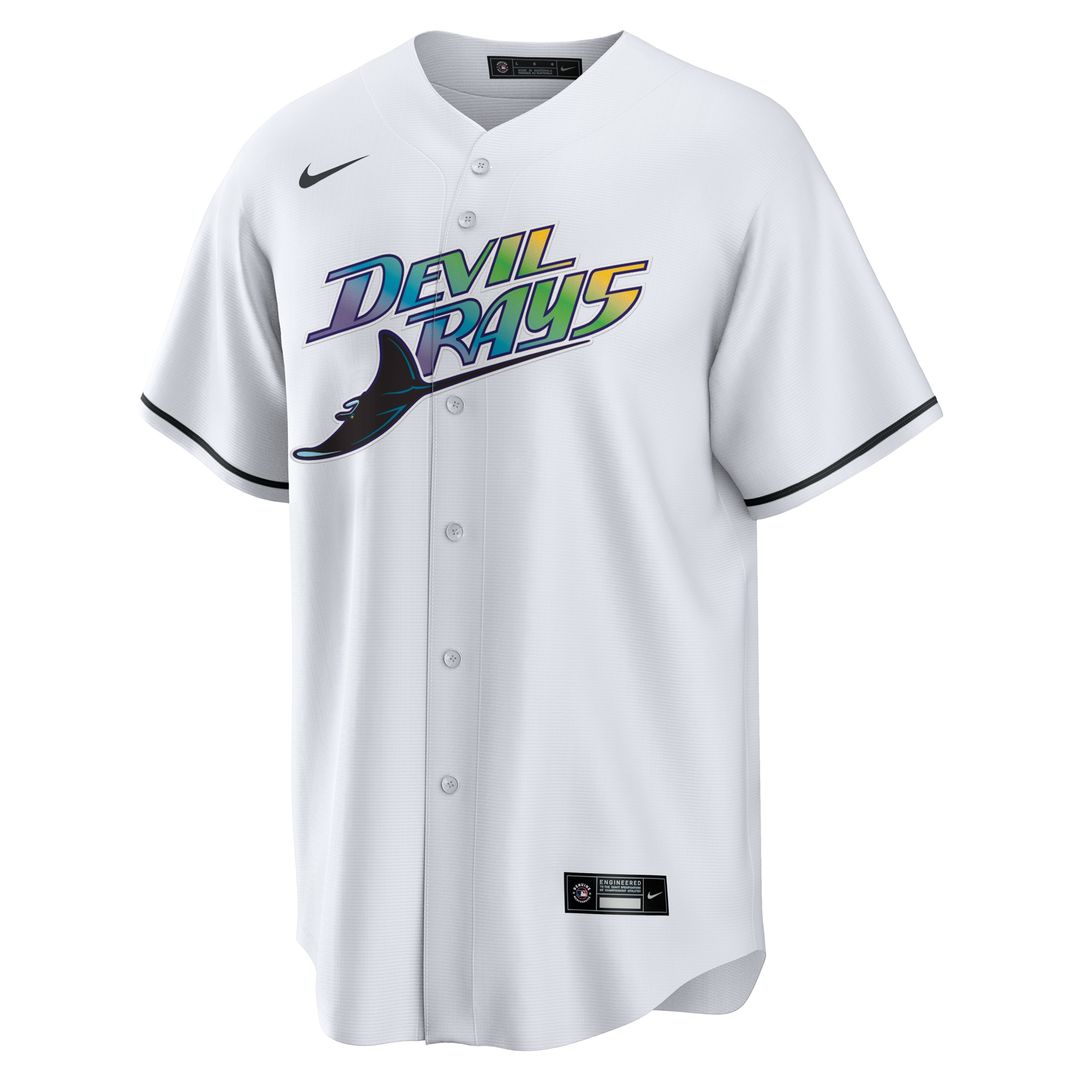 Tampa Bay Rays Nike Home Replica Team Jersey - White MLB Team Jersey Baseball Fan Apparel