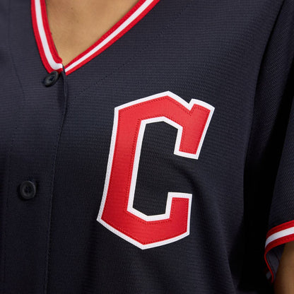 Cleveland Guardians Nike Women's Alternate Replica Jersey - Navy MLB Team Jersey Baseball Fan Apparel