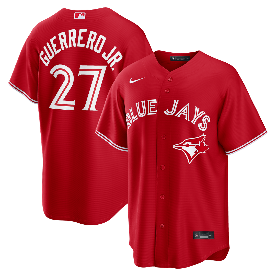 Toronto Blue Jays Vladimir Guerrero Jr. Nike Canada Day Replica Jersey - Red MLB Team Jersey Baseball Fan Apparel