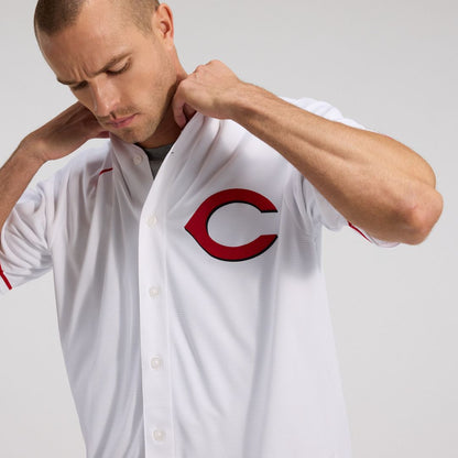 Cincinnati Reds Elly De La Cruz Nike Alternate 2 Replica Jersey - White MLB Team Jersey Baseball Fan Apparel
