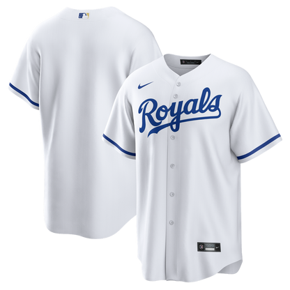 Kansas City Royals Nike Home Big & Tall Replica Jersey - White MLB Team Jersey Baseball Fan Apparel