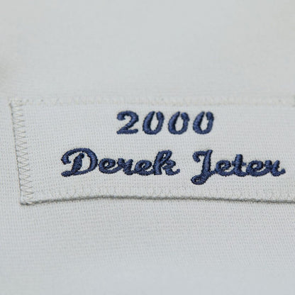New York Yankees Derek Jeter Mitchell & Ness Cooperstown 2000 World Series Authentic Jersey - Gray MLB Team Jersey Baseball Fan Apparel