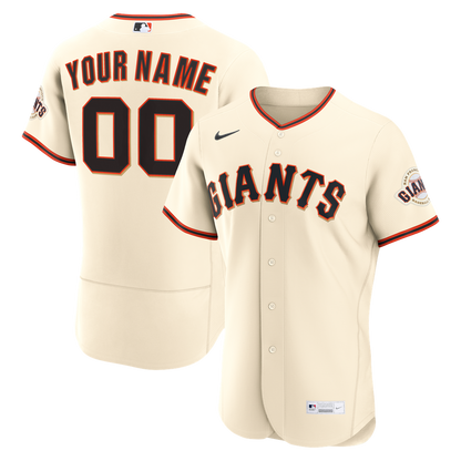 San Francisco Giants Nike Home Authentic Custom Jersey - Cream MLB Team Jersey Baseball Fan Apparel