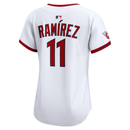 Cleveland Guardians José Ramírez Nike Women's Home Limited Player Jersey - White MLB Team Jersey Baseball Fan Apparel