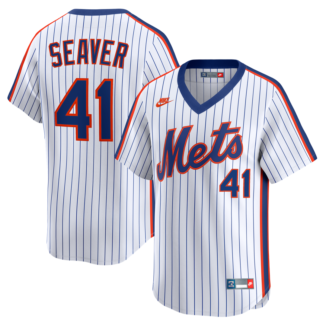 New York Mets Tom Seaver Nike Cooperstown Limited Jersey - White MLB Team Jersey Baseball Fan Apparel