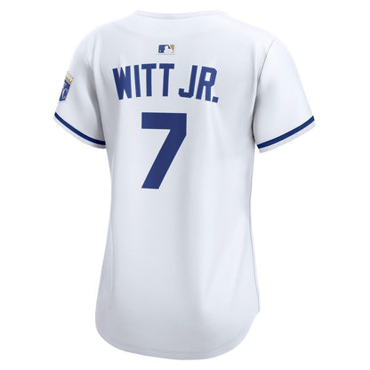 Kansas City Royals Bobby Witt Jr. Nike Women's Home Limited Player Jersey - White MLB Team Jersey Baseball Fan Apparel