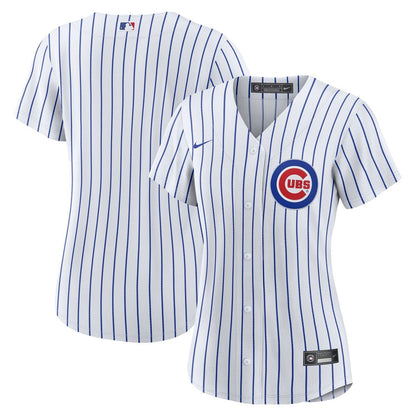 Chicago Cubs Nike Women's Home Replica Team Jersey - White MLB Team Jersey Baseball Fan Apparel