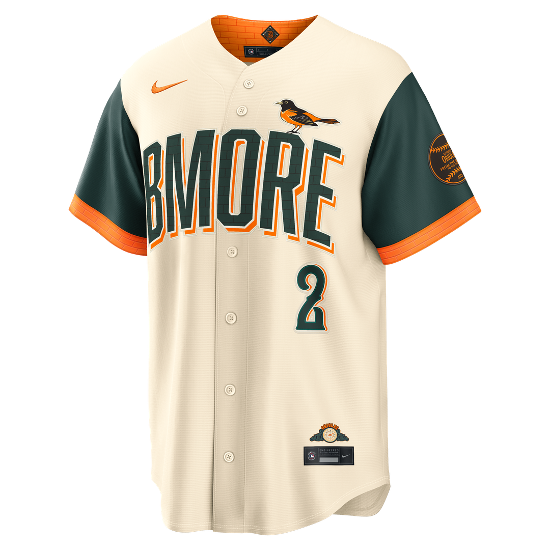 Baltimore Orioles Gunnar Henderson Nike 2026 City Connect Stadium Jersey - Cream MLB Team Jersey Baseball Fan Apparel