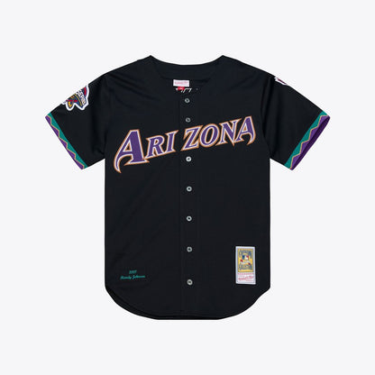 Arizona Diamondbacks Randy Johnson Mitchell & Ness 2000 Throwback Authentic Jersey - Purple MLB Team Jersey Baseball Fan Apparel