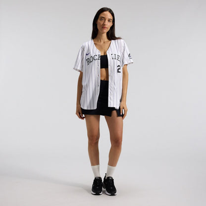 Colorado Rockies Kris Bryant Nike Women's Home Limited Player Jersey - White MLB Team Jersey Baseball Fan Apparel