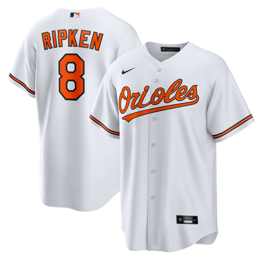 Baltimore Orioles Cal Ripken Jr. Nike Home Retired Player Replica Jersey - White MLB Team Jersey Baseball Fan Apparel