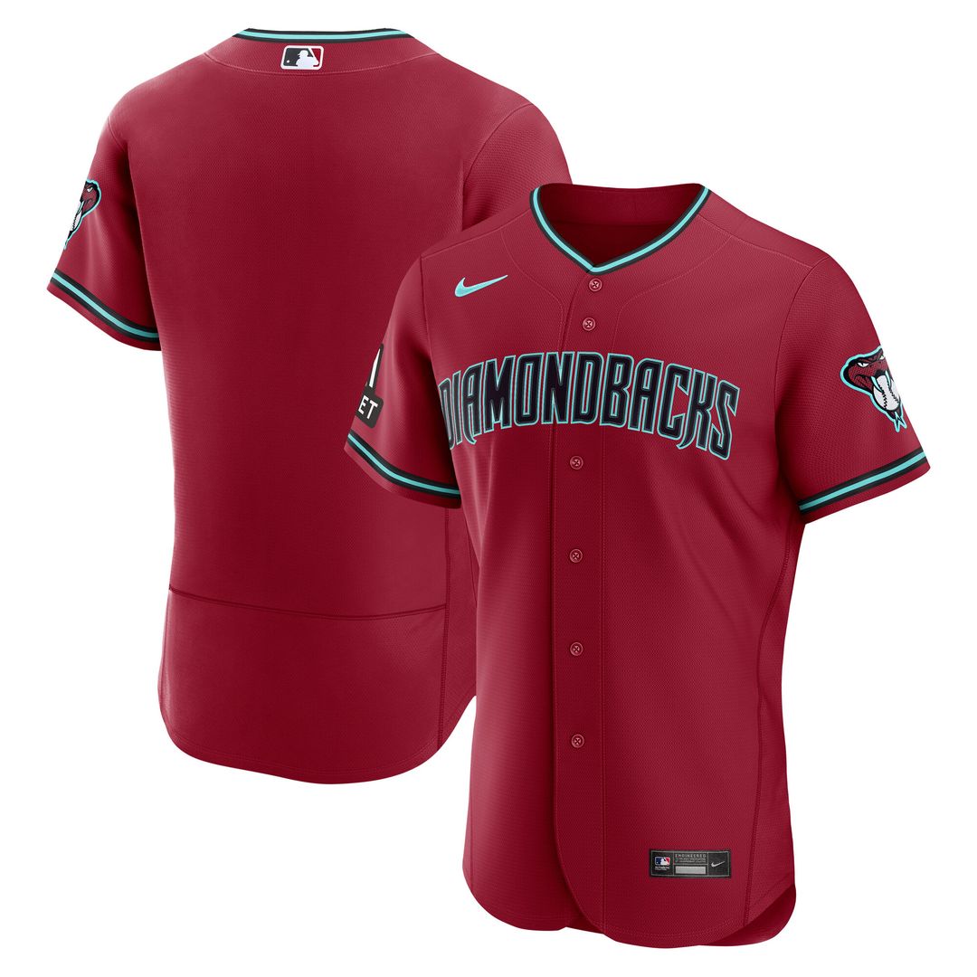 Arizona Diamondbacks Nike Home Sponsor Patch Authentic Jersey - Cream MLB Team Jersey Baseball Fan Apparel