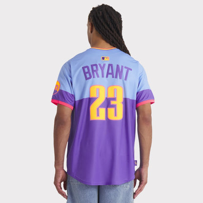 Colorado Rockies Kris Bryant Nike 2025 City Connect Limited Player Jersey - Purple/Light Blue MLB Team Jersey Baseball Fan Apparel
