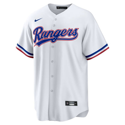 Texas Rangers Evan Carter Nike Home Replica Jersey - White MLB Team Jersey Baseball Fan Apparel
