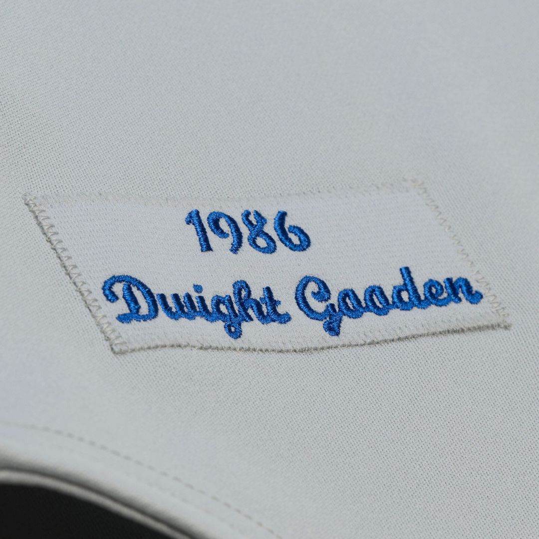 New York Mets Dwight Gooden Mitchell & Ness 1986 Authentic Jersey - White MLB Team Jersey Baseball Fan Apparel