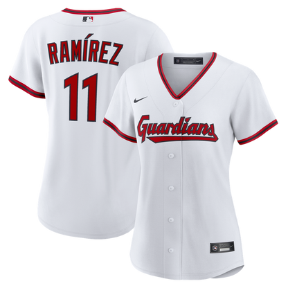 Cleveland Guardians José Ramírez Nike Women's Home Replica Jersey - White MLB Team Jersey Baseball Fan Apparel