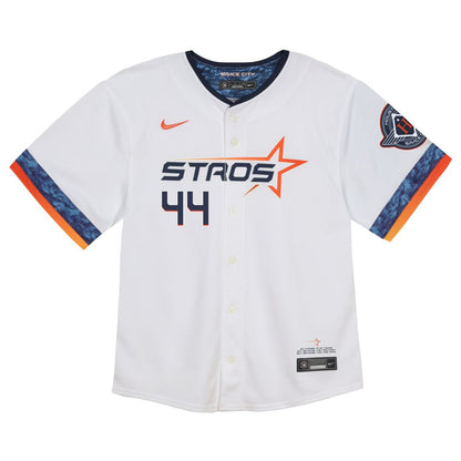 Houston Astros Yordan Alvarez Toddler City Connect 2025 Limited Jersey - White MLB Team Jersey Baseball Fan Apparel