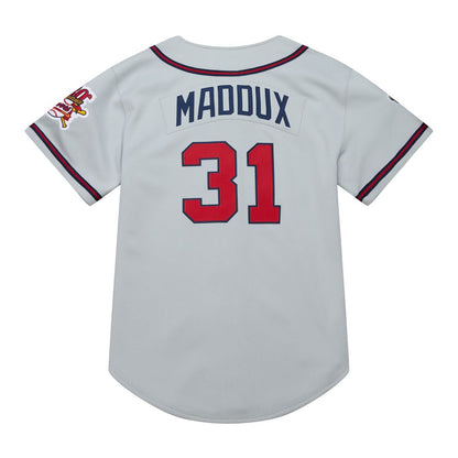 Atlanta Braves Greg Maddux Mitchell & Ness 1995 Throwback Authentic Jersey - Gray MLB Team Jersey Baseball Fan Apparel