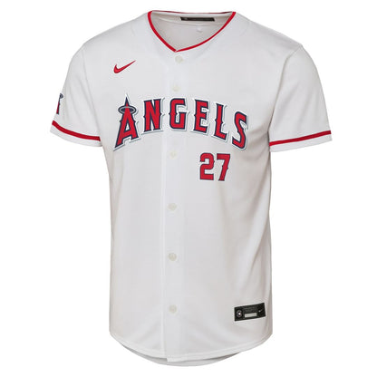 Los Angeles Angels Mike Trout Nike Youth Home Stadium Player Jersey - White MLB Team Jersey Baseball Fan Apparel