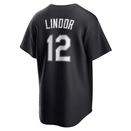 New York Mets Francisco Lindor Nike Replica Player Jersey - Black MLB Team Jersey Baseball Fan Apparel