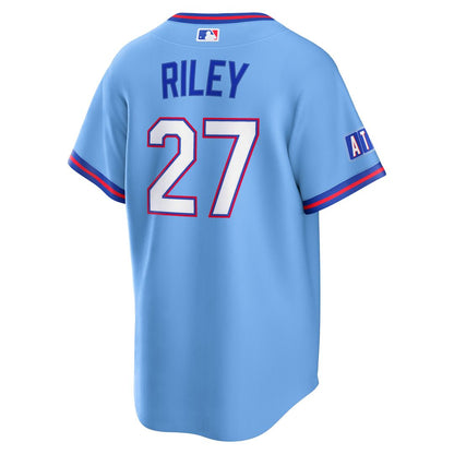 Atlanta Braves Austin Riley Nike 2026 City Connect Stadium Jersey - Powder Blue MLB Team Jersey Baseball Fan Apparel