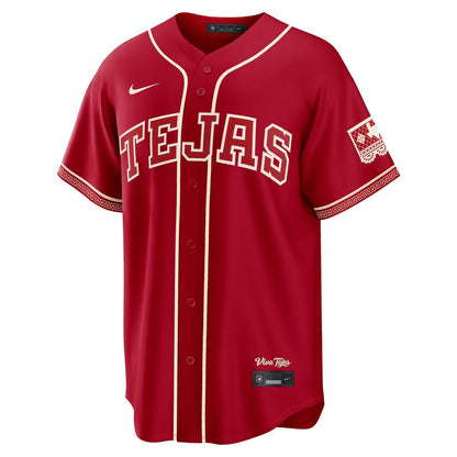 Texas Rangers Corey Seager Nike 2026 City Connect Stadium Jersey - Red MLB Team Jersey Baseball Fan Apparel