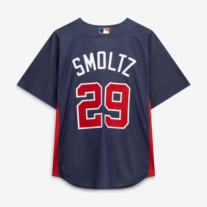 Atlanta Braves John Smoltz Mitchell & Ness Authentic Batting Practice Jersey - Navy MLB Team Jersey Baseball Fan Apparel