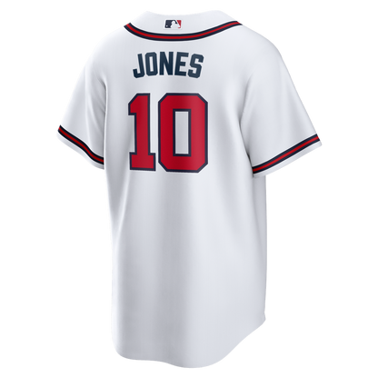 Atlanta Braves Chipper Jones Nike Home Retired Player Replica Jersey - White MLB Team Jersey Baseball Fan Apparel
