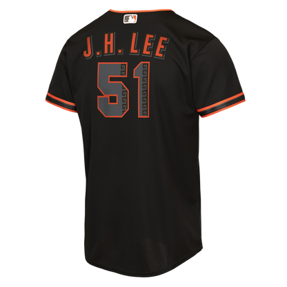 San Francisco Giants Jung Hoo Lee Nike Youth Alternate 2 Replica Jersey - Black MLB Team Jersey Baseball Fan Apparel