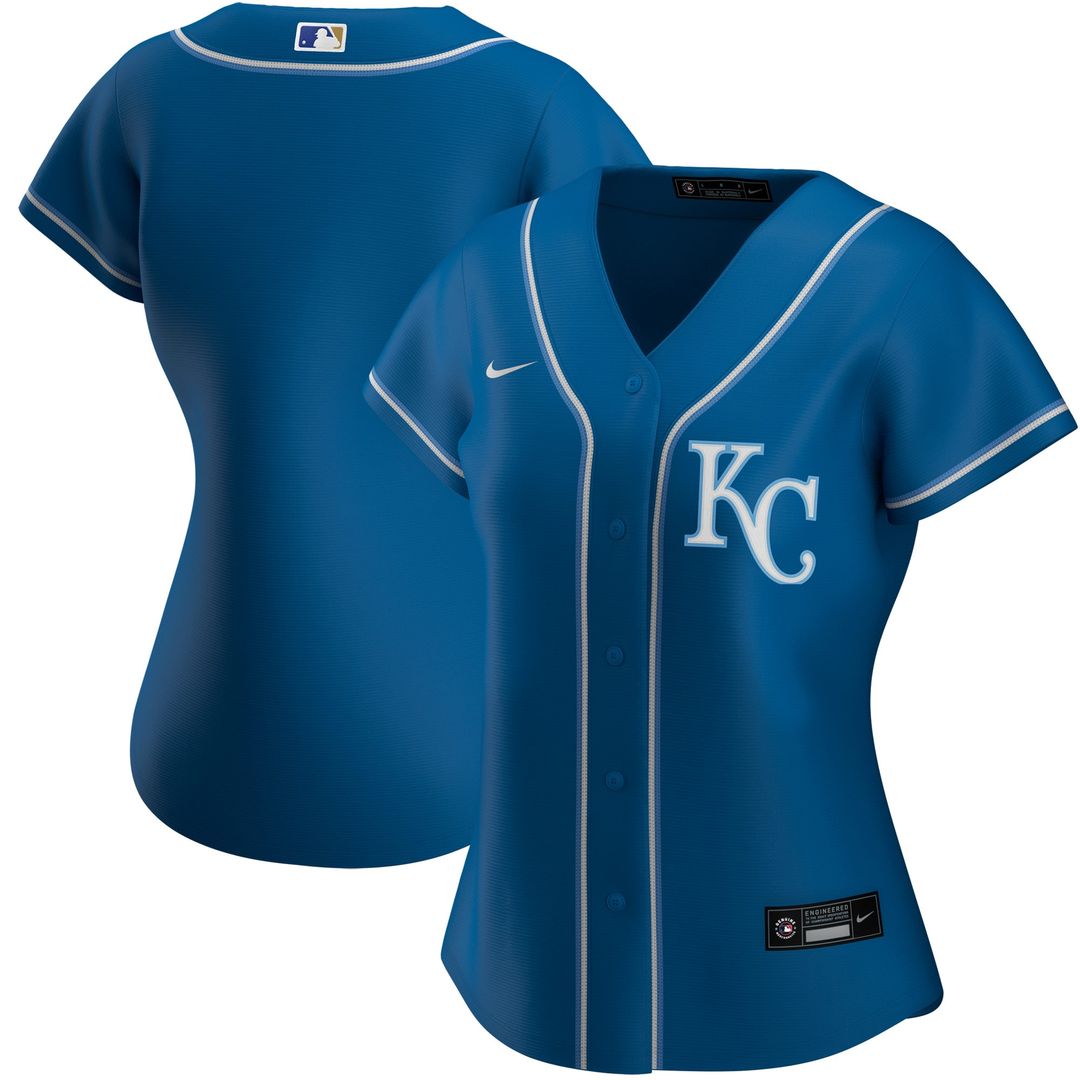 Kansas City Royals Nike Women's Home Replica Team Logo Jersey - White MLB Team Jersey Baseball Fan Apparel
