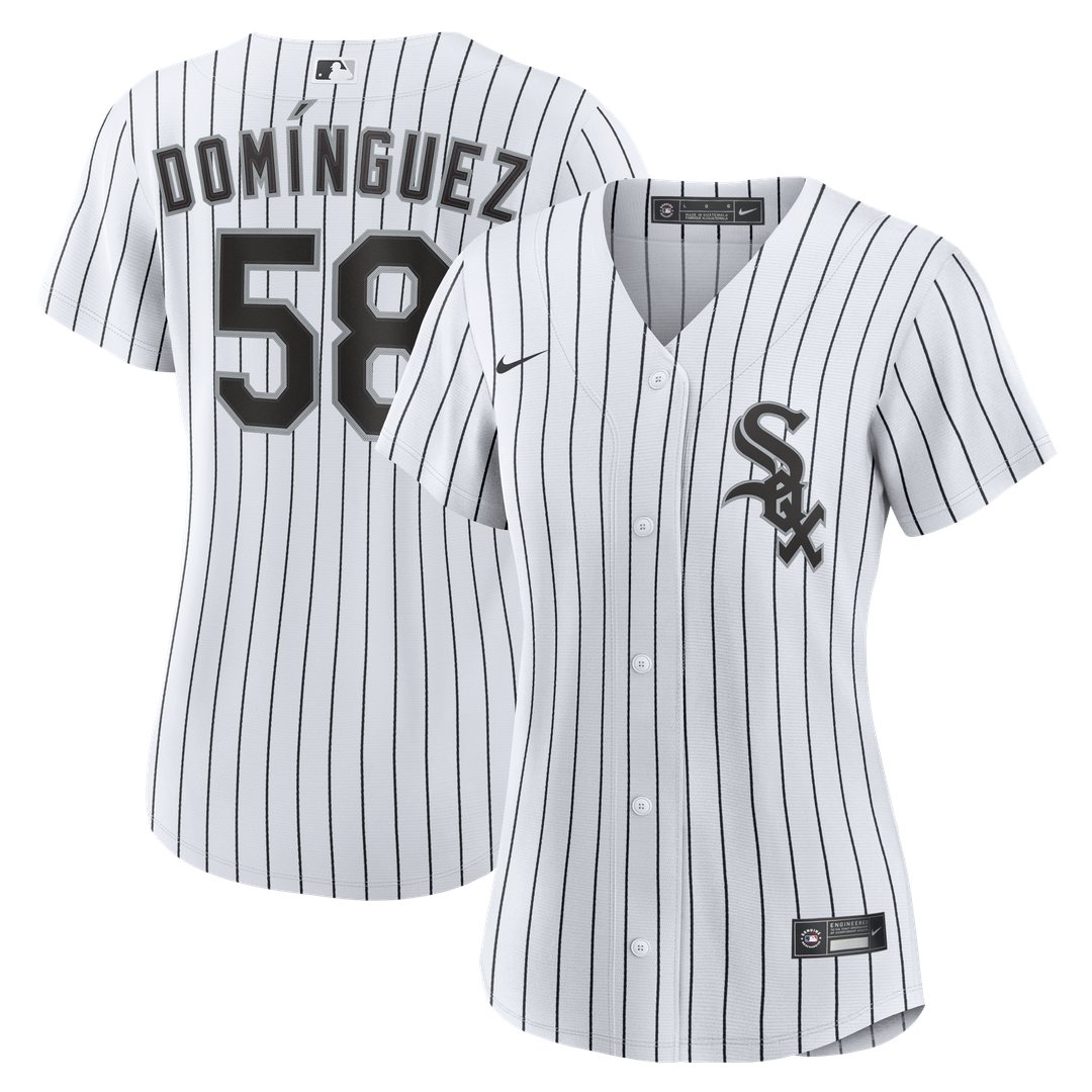 Chicago White Sox Seranthony Domínguez Nike Women's Home Replica Jersey - White MLB Team Jersey Baseball Fan Apparel