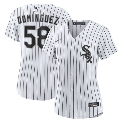 Chicago White Sox Seranthony Domínguez Nike Women's Home Replica Jersey - White MLB Team Jersey Baseball Fan Apparel