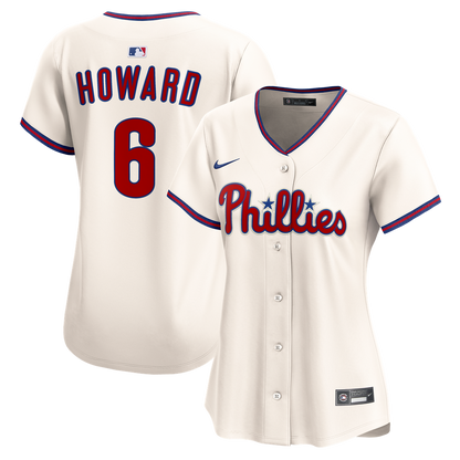 Philadelphia Phillies Ryan Howard Nike Women's Alternate 2 Limited Jersey - Cream MLB Team Jersey Baseball Fan Apparel