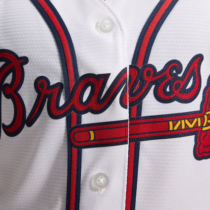 Atlanta Braves Nike Women's Home Replica Team Jersey - White MLB Team Jersey Baseball Fan Apparel