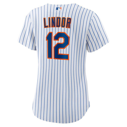 New York Mets Francisco Lindor Nike Women's Home Replica Player Jersey - White MLB Team Jersey Baseball Fan Apparel
