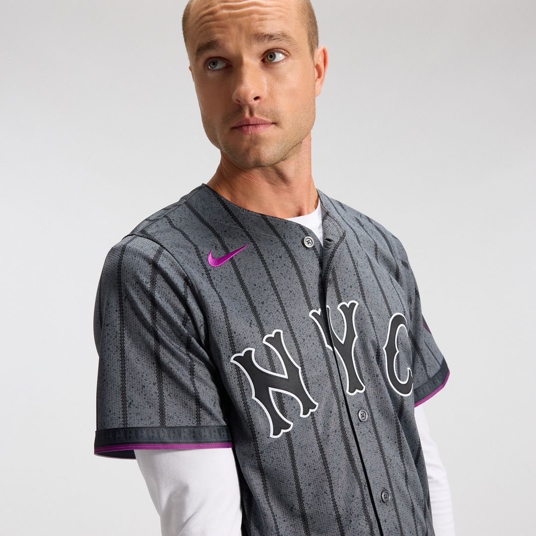 New York Mets Nike City Connect Limited Jersey - Gray MLB Team Jersey Baseball Fan Apparel
