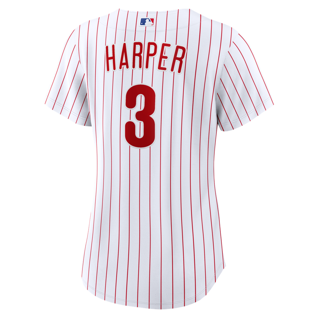 Philadelphia Phillies Bryce Harper Nike Women's Alternate Replica Jersey - Cream MLB Team Jersey Baseball Fan Apparel