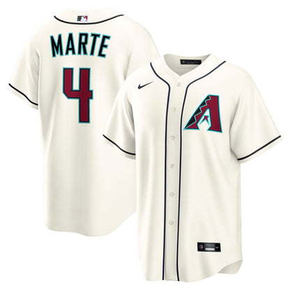 Arizona Diamondbacks Ketel Marte Nike Home Replica Jersey - Cream MLB Team Jersey Baseball Fan Apparel