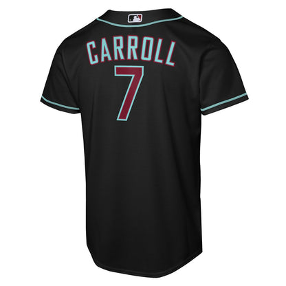 Arizona Diamondbacks Corbin Carroll Nike Youth Alternate Replica Jersey - Black MLB Team Jersey Baseball Fan Apparel